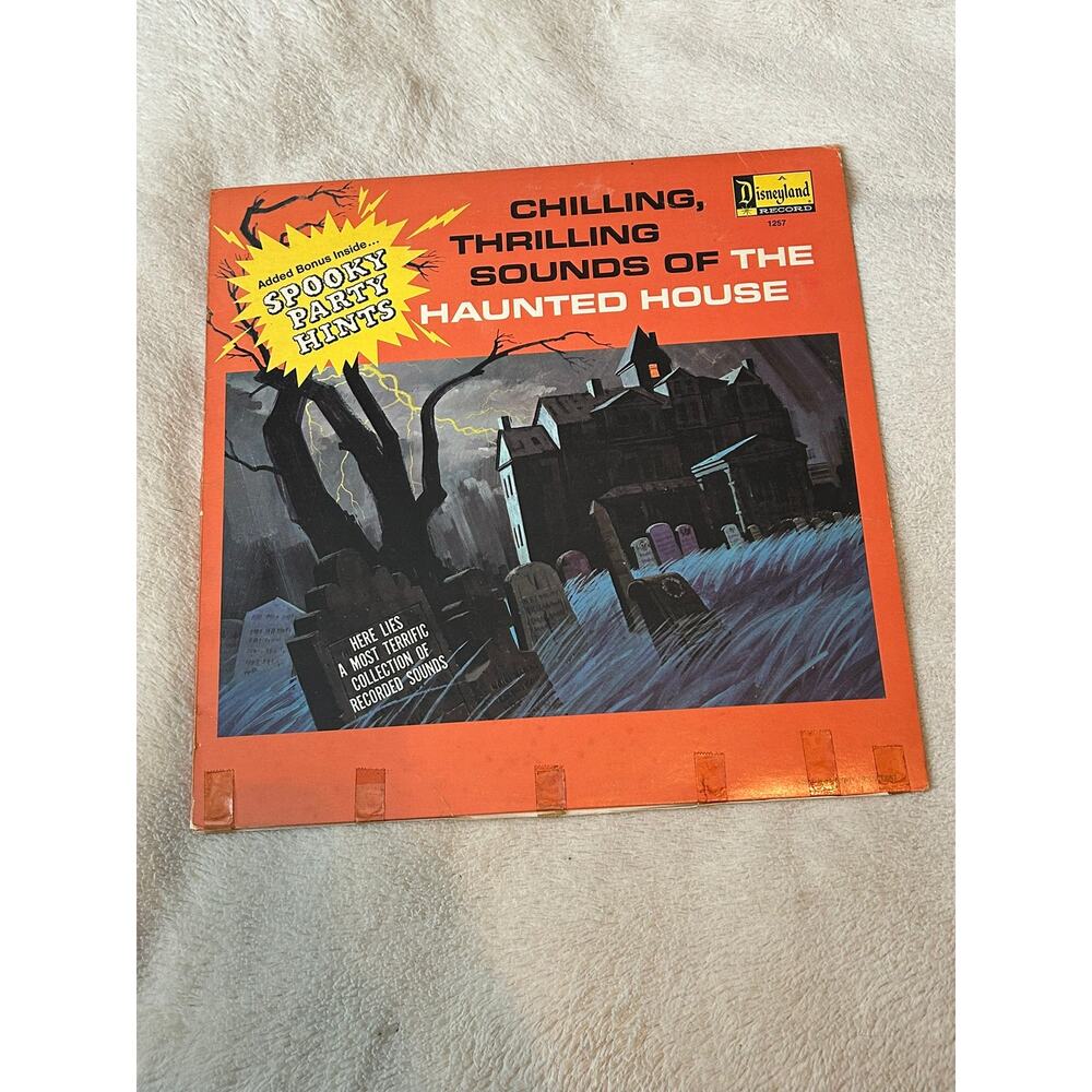 Disney Chilling Thrilling Sounds of the Haunted House LP Disneyland Vinyl Album